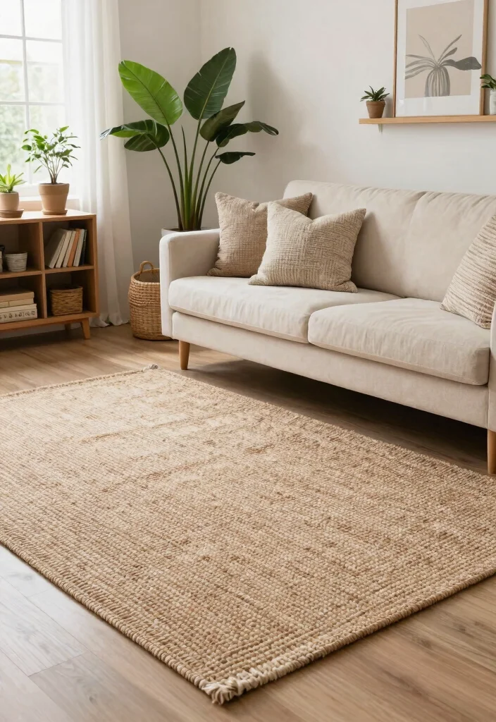 27 Plush Area Rugs That Make Your Living Room Feel Like a Cloud - 6. Natural Fibers 1