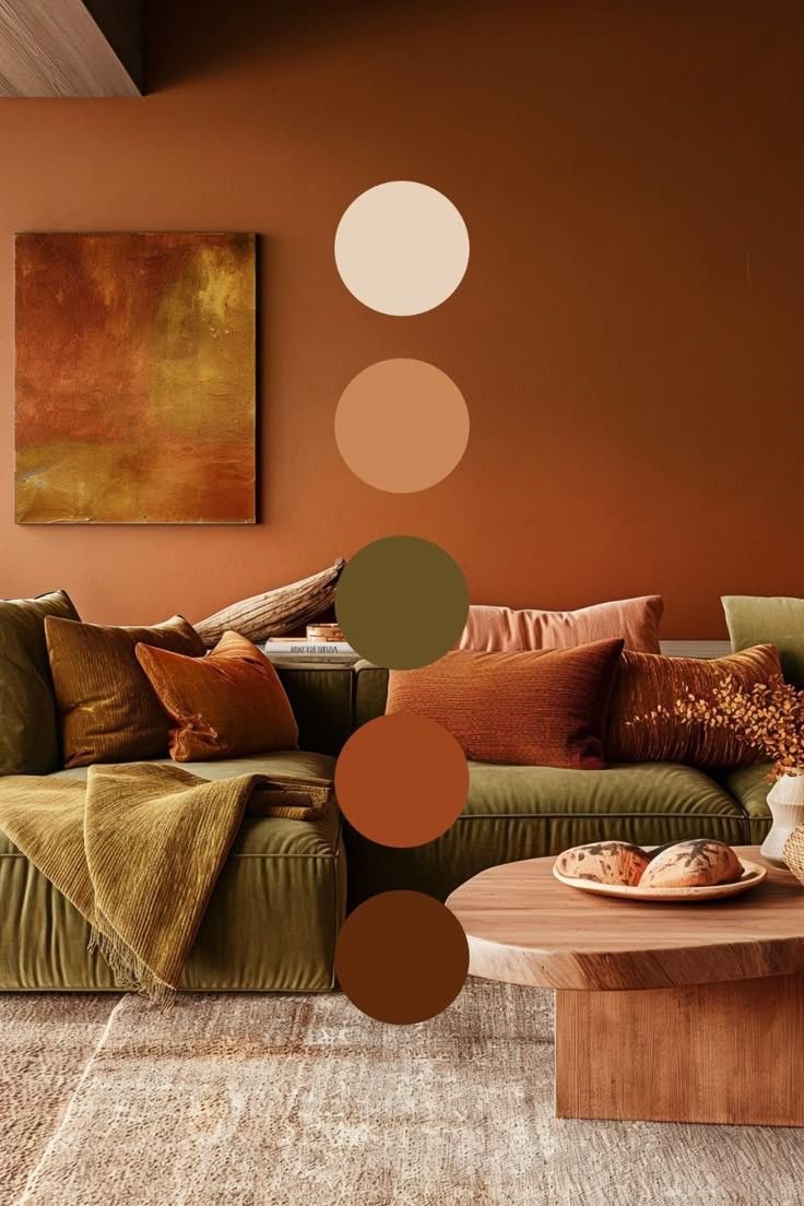 27 Round Furniture Ideas That Add Flow to Your Living Room - 23. Round Photo Frames: Displaying Memories 1