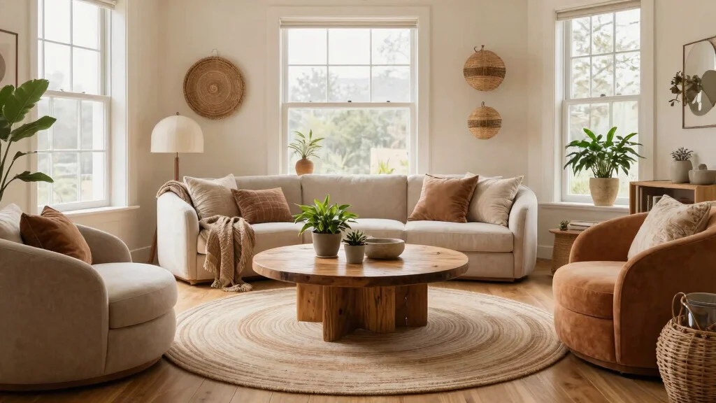 27 Round Furniture Ideas That Add Flow to Your Living Room