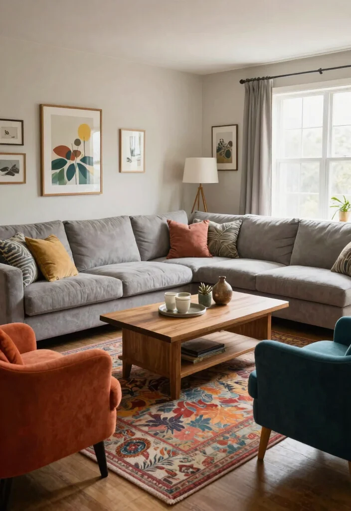 27 Sectional Living Room Couch Ideas for Every Layout - 19. Sectionals with Accent Chairs for an Inviting Layout 1