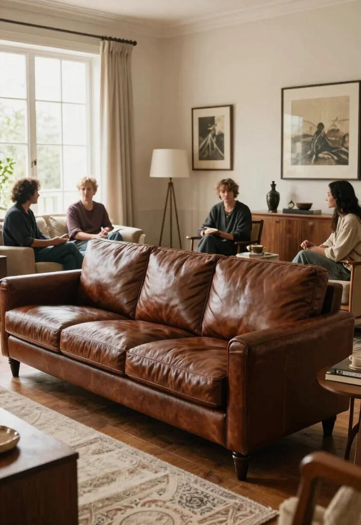 28 Best Comfy Sofas That Are Stylish Too - 14. The Timeless Leather Sofa 1