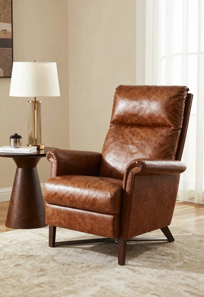 28 Comfy Armchairs That Look Amazing in Any Room - 28. The Statement Leather Chair 1