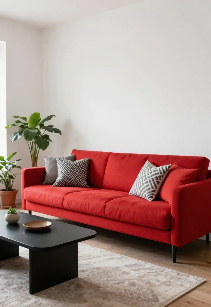 28 Couch Ideas for Every Living Room Style and Size - 11. Bright and Bold Colors 1