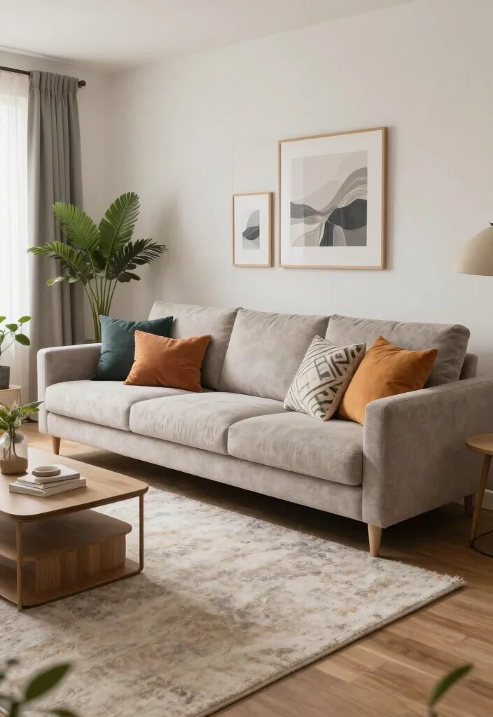 28 Couch Ideas for Every Living Room Style and Size - 25. Creative Couch Placement 1