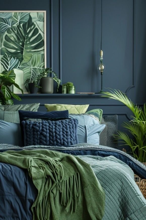 28 Green Velvet Sofa Living Room Ideas That Wow - 7. Coastal Calm 1