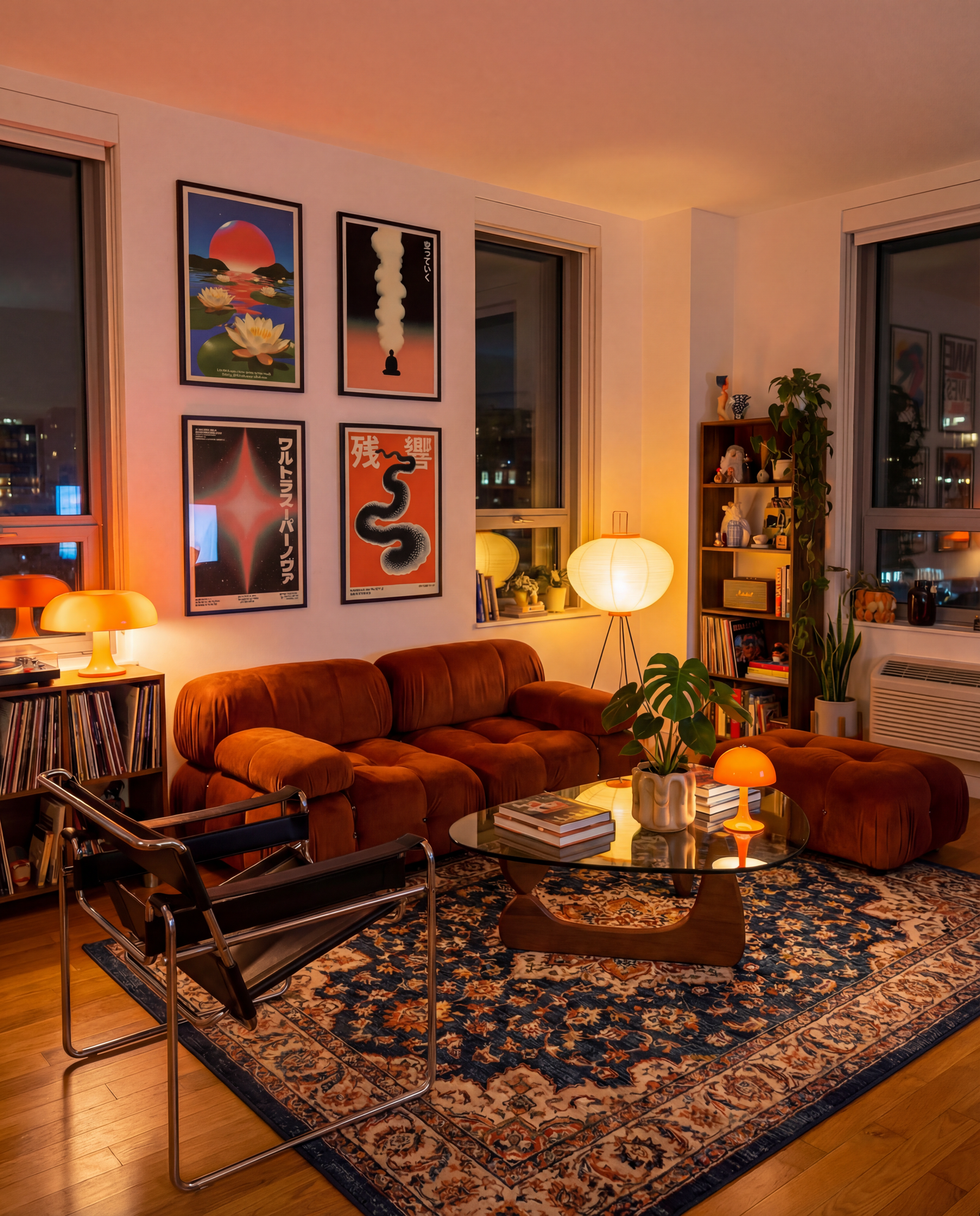 28 Leather Couch Living Room Ideas That Never Go Out of Style - 8. Industrial Chic with Raw Materials 1