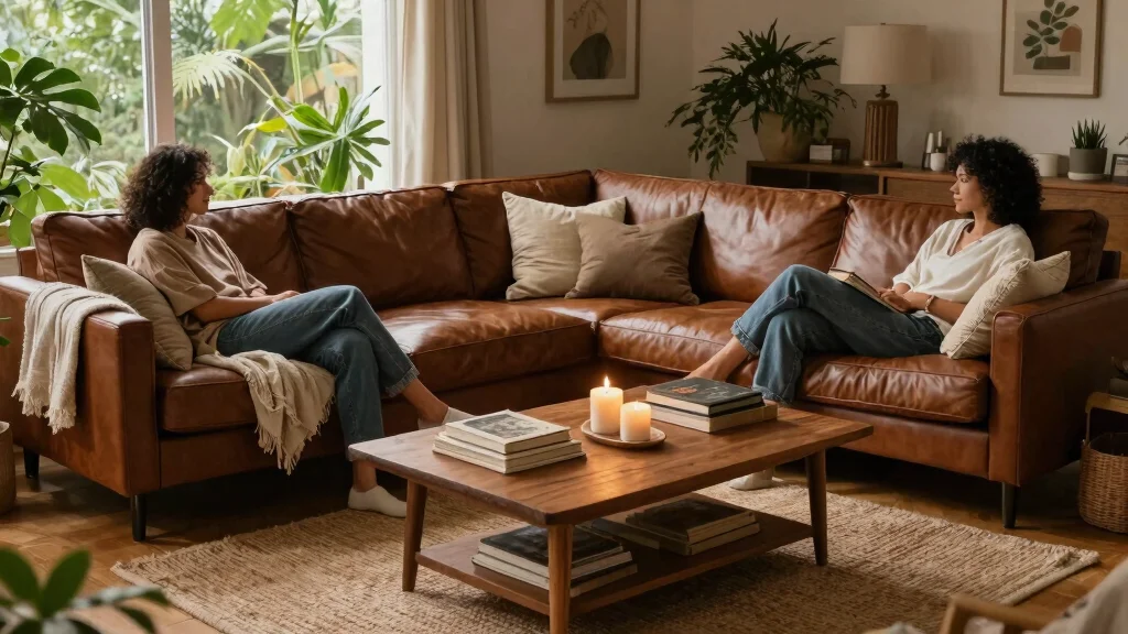 28 Leather Couch Living Room Ideas That Never Go Out of Style