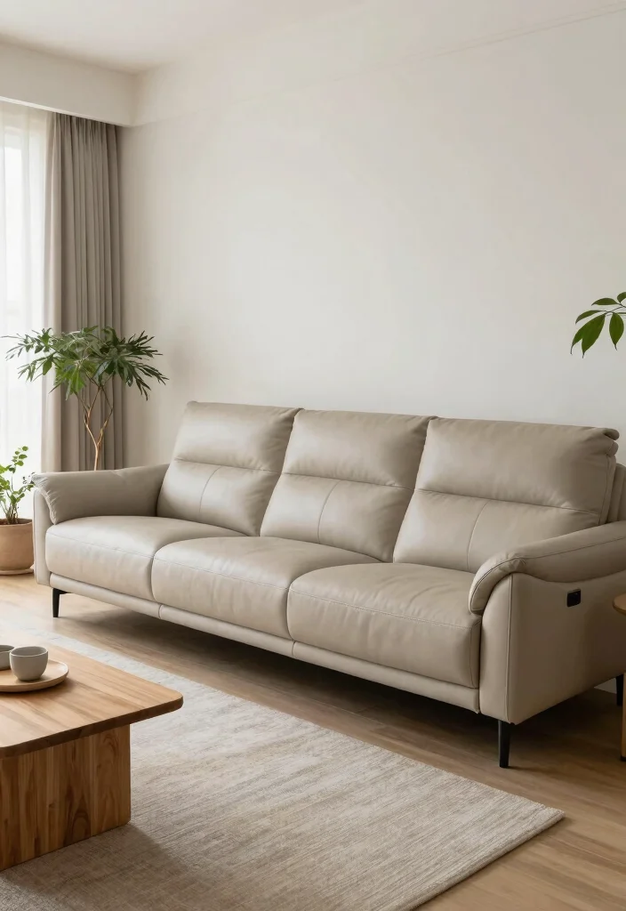28 Leather Sectional Sofa Ideas That Redefine Cozy Living - 8. Eco-Friendly Minimalism 1