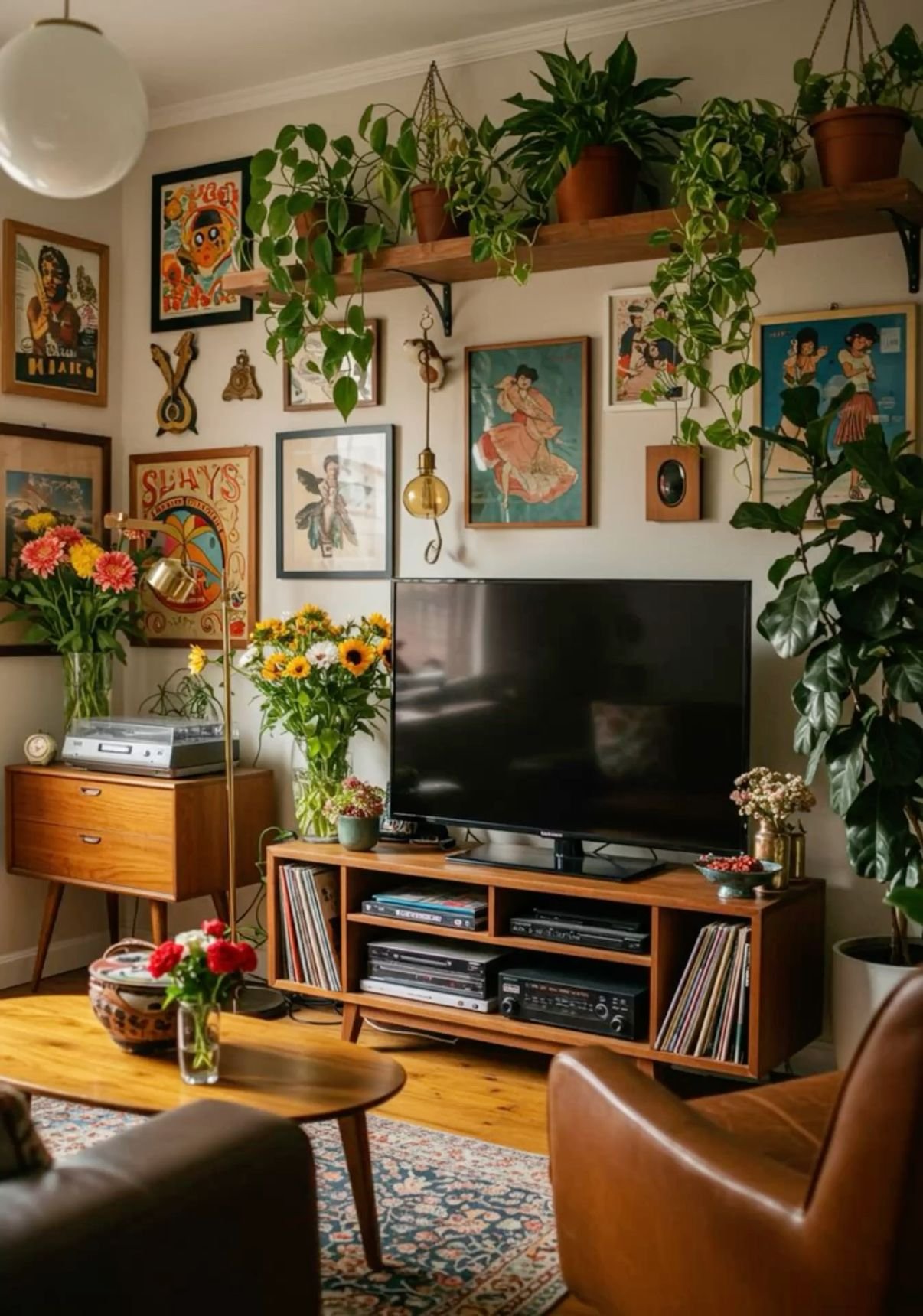 28 Living Room Shelf Ideas That Are Equal Parts Stylish and Functional - 2. Eclectic Shelf Arrangements 1