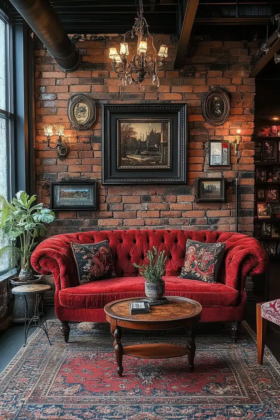 28 Luxury Sofa Living Room Ideas to Elevate Your Space - 15. Vintage Finds 1