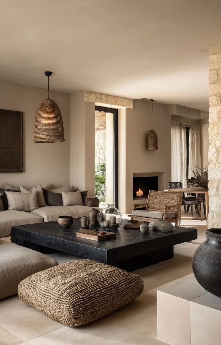 28 Luxury Sofa Living Room Ideas to Elevate Your Space - 18. Global Inspirations 1