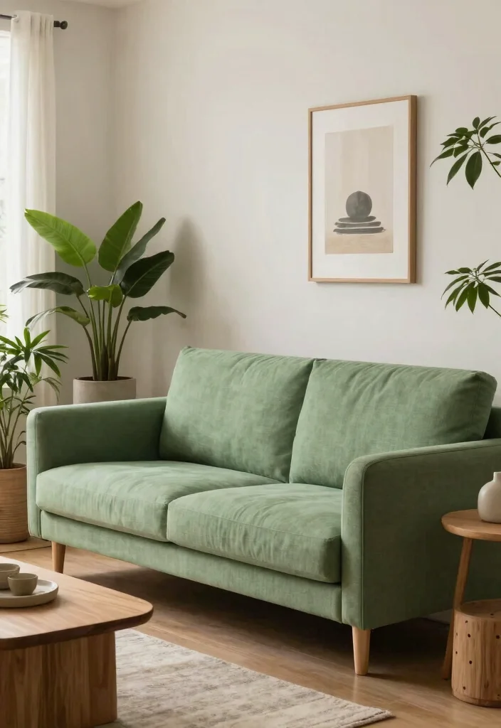 28 Luxury Sofa Living Room Ideas to Elevate Your Space - 19. Zen Retreat 1