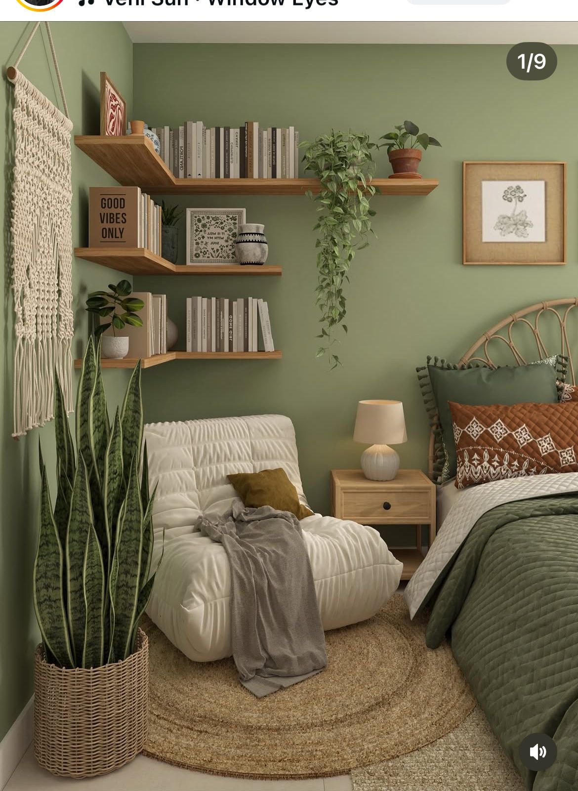 28 Olive Green Sofa Ideas That Look Stunning in Any Room - 1. Cozy Nook with Textured Layers 1