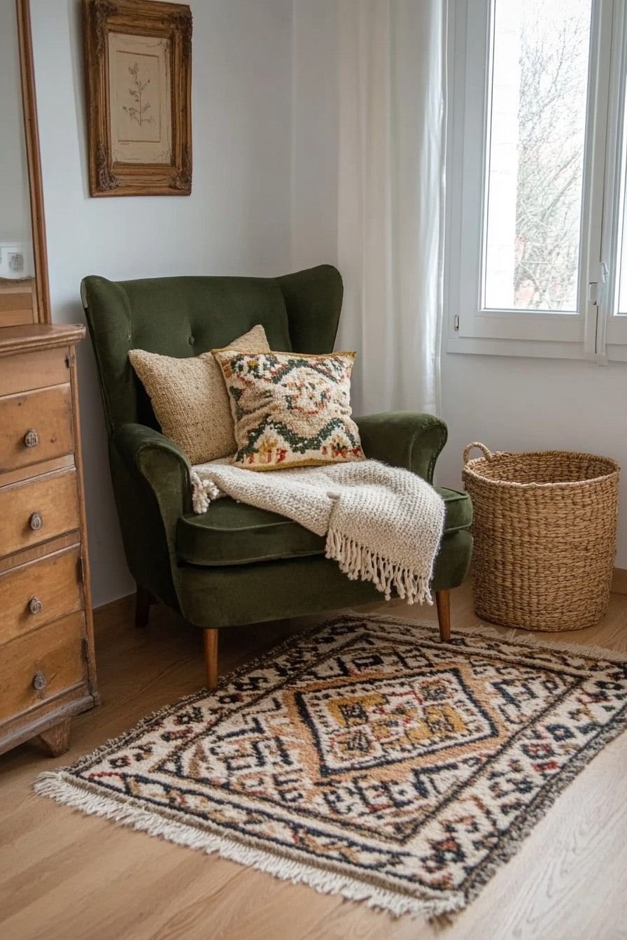 28 Olive Green Sofa Ideas That Look Stunning in Any Room - 13. Cozy Armchairs 1