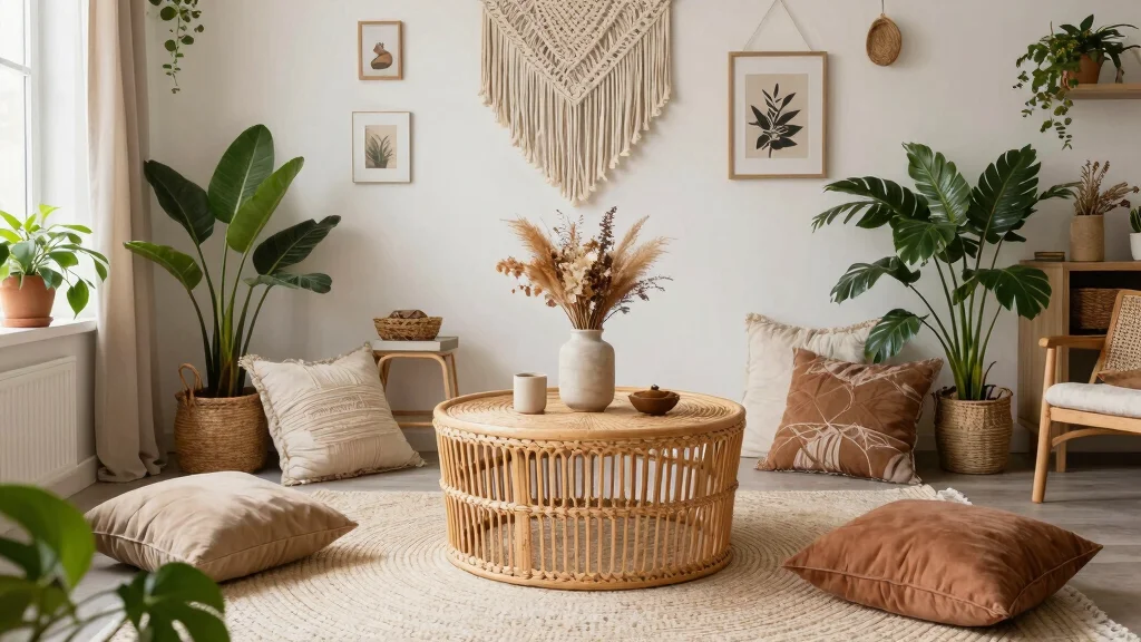 28 Rattan Coffee Table Ideas for a Boho Living Room