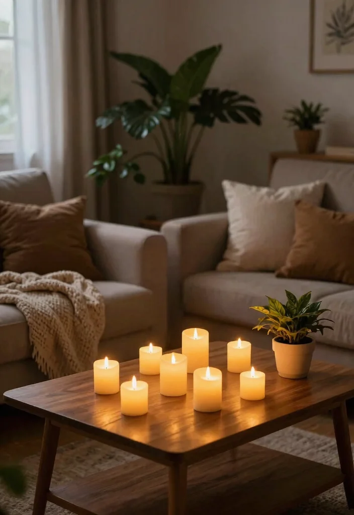 28 Room Lighting Ideas That Create the Perfect Ambiance - 12. LED Candle Lights 1