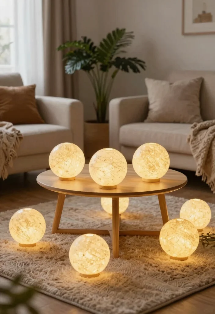 28 Room Lighting Ideas That Create the Perfect Ambiance - 28. Decorative Light Balls 1