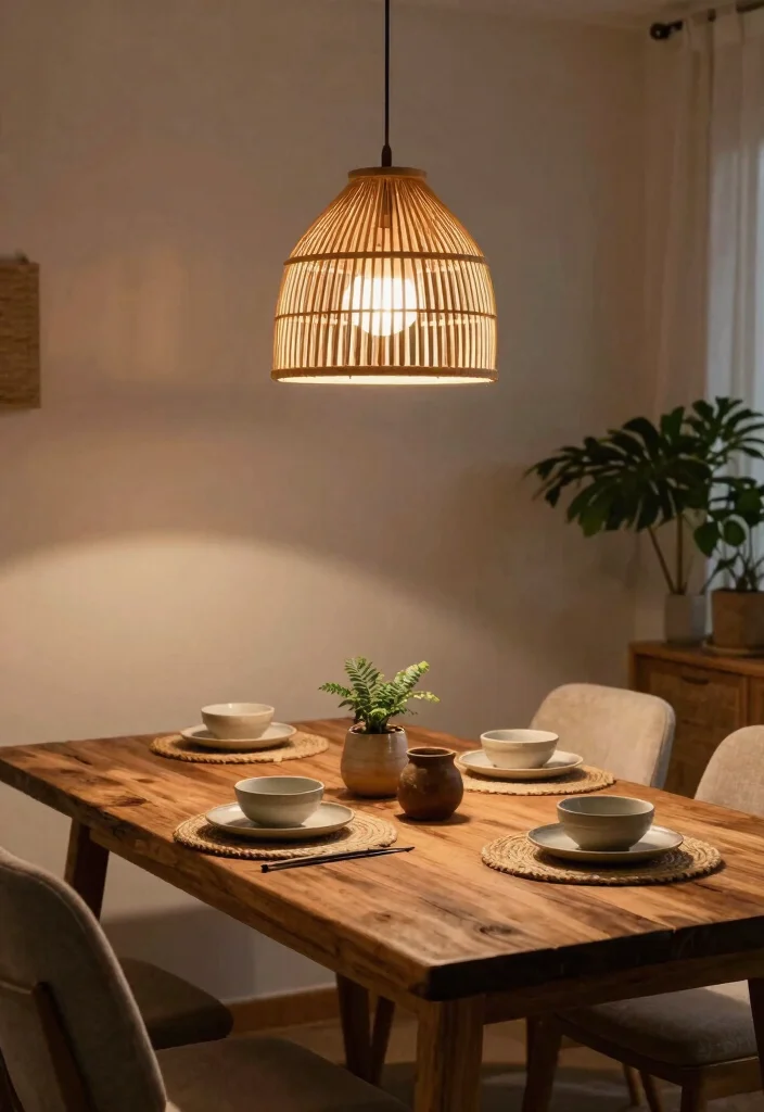 28 Room Lighting Ideas That Create the Perfect Ambiance - 3. Handmade Bamboo Pendant Lights 1