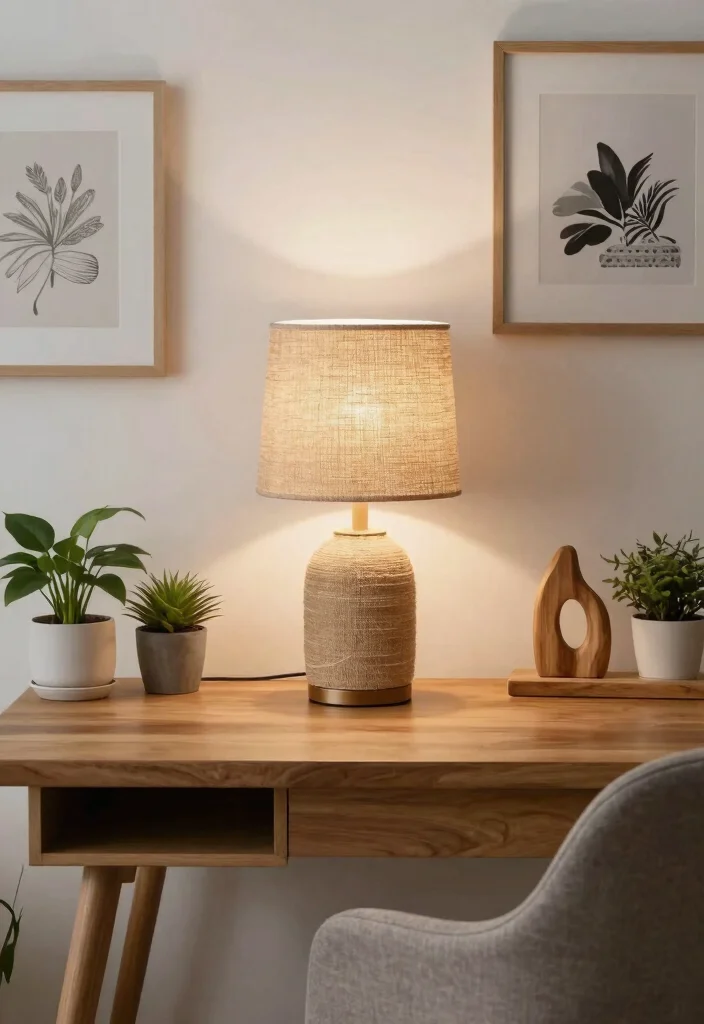 28 Room Lighting Ideas That Create the Perfect Ambiance - 5. Natural Fiber Table Lamps 1