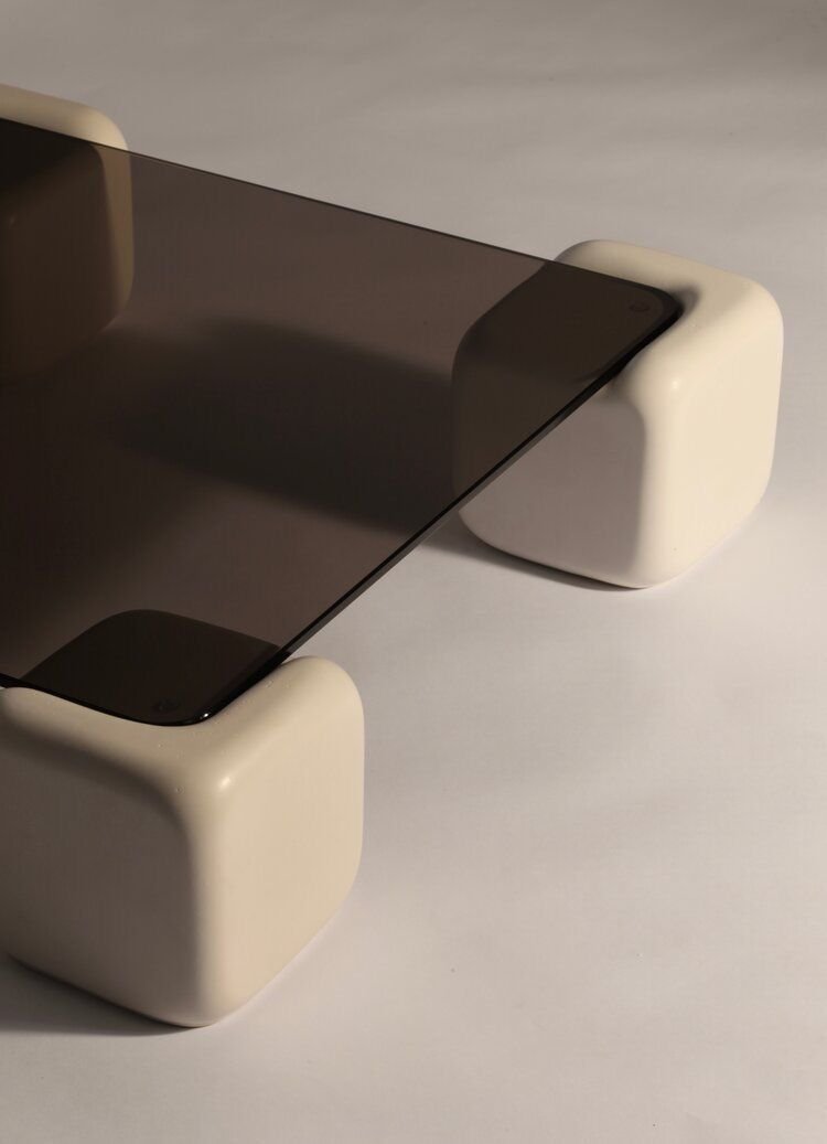 28 Sleek Coffee Table Ideas for a Minimalist Living Room - 13. Stylish Ceramic Coffee Table 1