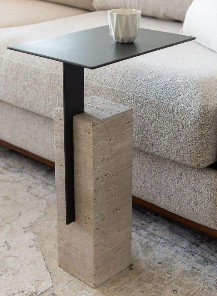 28 Sleek Coffee Table Ideas for a Minimalist Living Room - 7. Industrial Style Coffee Table 1