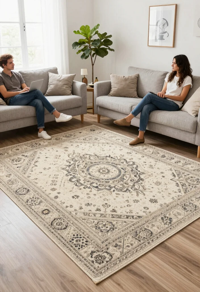 29 Indoor Area Rugs That Enhance Your Living Room Floor - 21. Reversible Rugs for Versatility 1