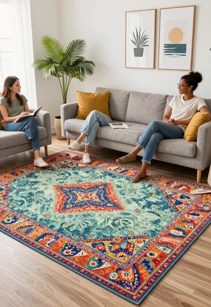 29 Indoor Area Rugs That Enhance Your Living Room Floor - 6. Eco-Friendly Dyed Rugs 1