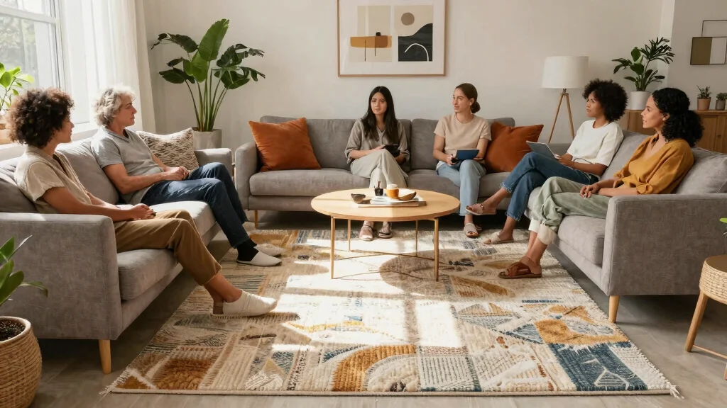 29 Indoor Area Rugs That Enhance Your Living Room Floor