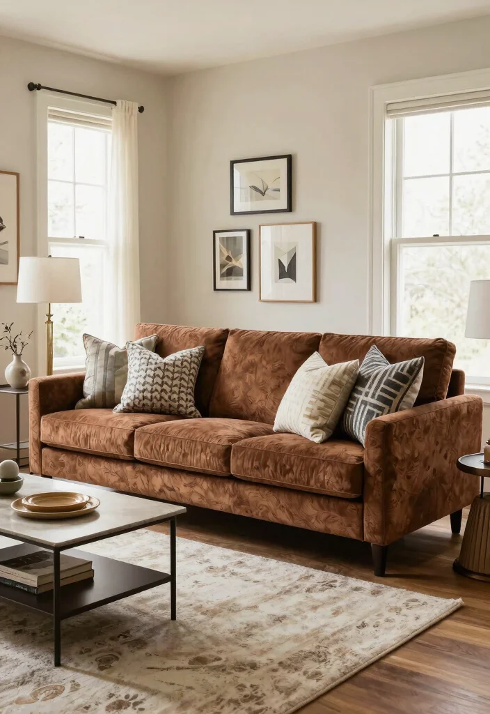30 Big Couches for Small Living Rooms That Actually Fit - 18. Textured Sofas for Depth 1