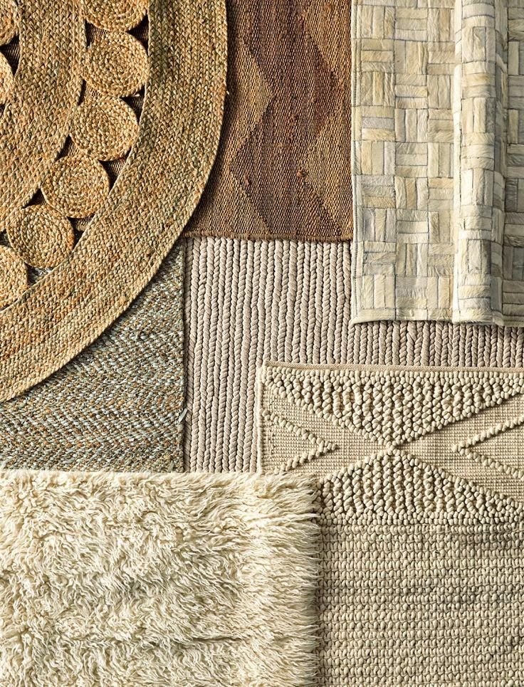 30 Big Rug Living Room Ideas to Define Your Space - 13. Natural Fiber Wonders 1