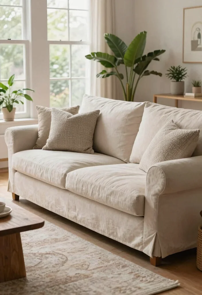 30 Comfy Couches for the Living Room of Your Dreams - 1. The Organic Cotton Classic 1