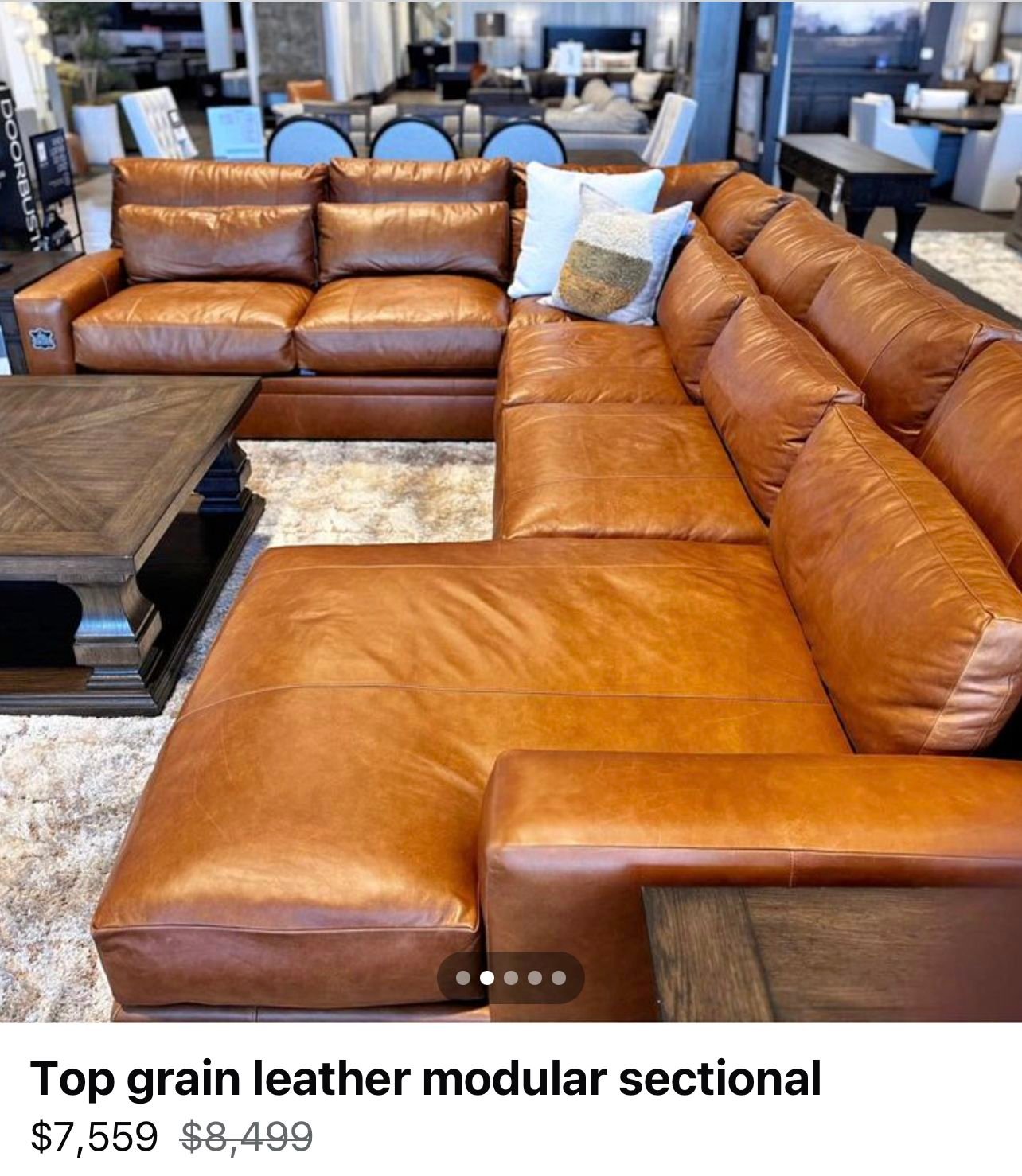 30 Comfy Couches for the Living Room of Your Dreams - 15. The Leather Alternative 1