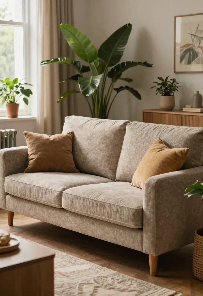 30 Comfy Couches for the Living Room of Your Dreams - 20. The Textured Loveseat 1