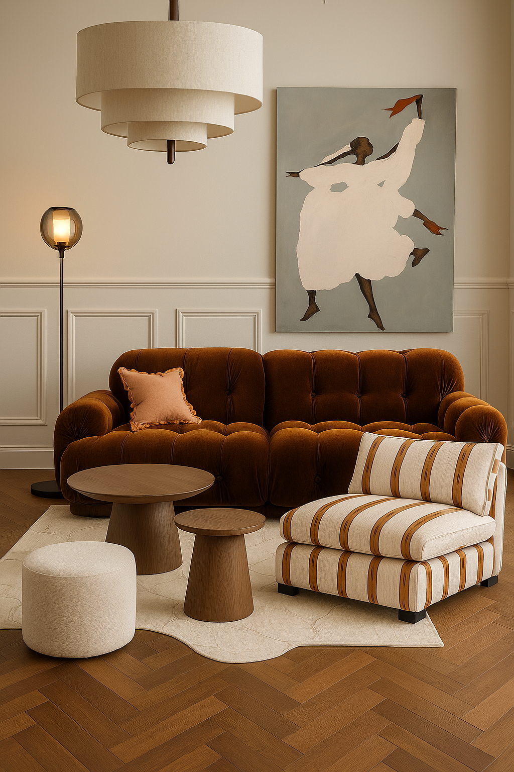 30 Comfy Couches for the Living Room of Your Dreams - 4. Stylish Velvet Dreams 1