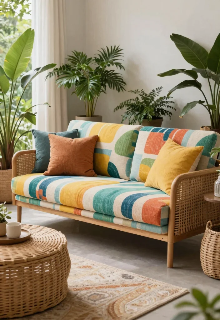 30 Comfy Couches for the Living Room of Your Dreams - 9. The Outdoor-Inspired Couch 1