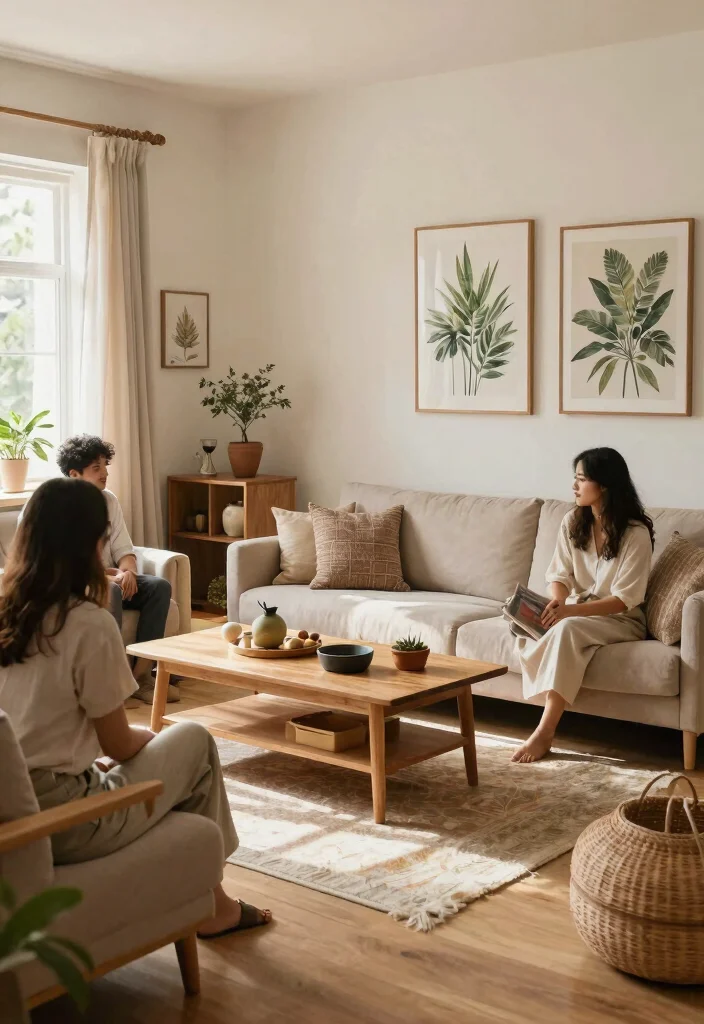 30 Living Room Furniture Ideas to Refresh Your Space in 2025 - 18. Nature-Inspired Decor 1