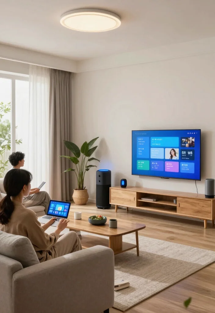 30 Living Room Furniture Ideas to Refresh Your Space in 2025 - 19. Smart Technology Integration 1