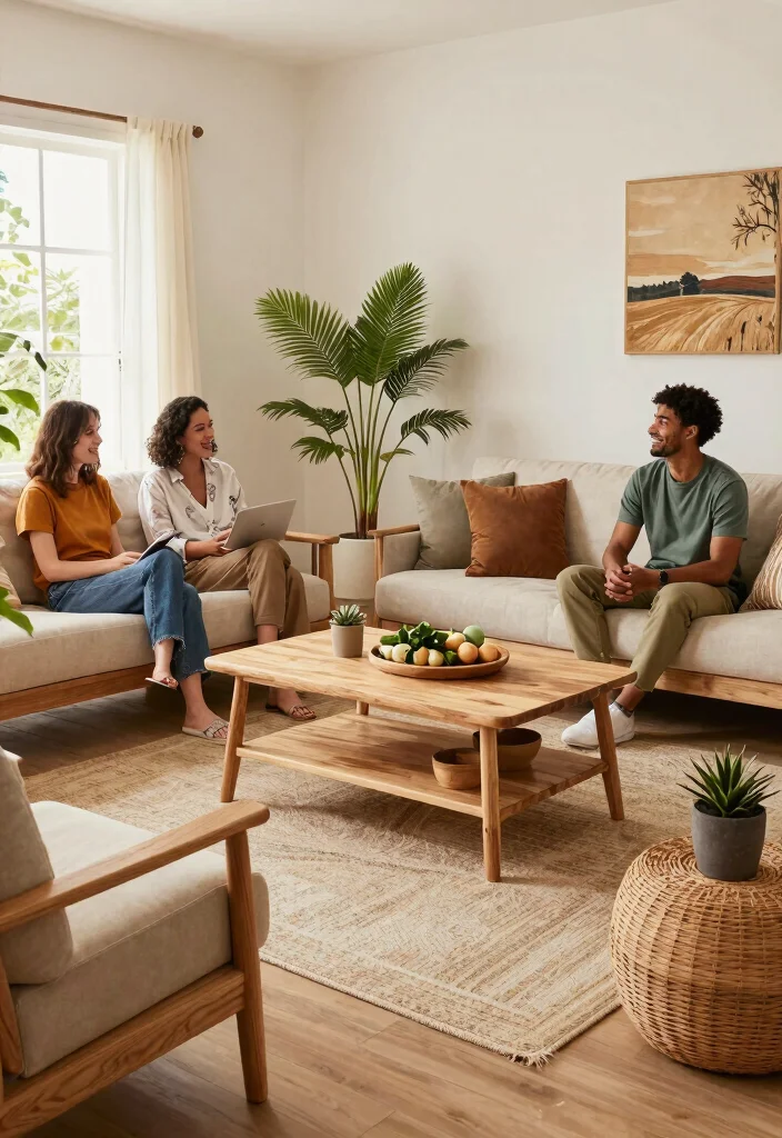 30 Living Room Furniture Ideas to Refresh Your Space in 2025 - 23. Eco-Conscious Sourcing 1