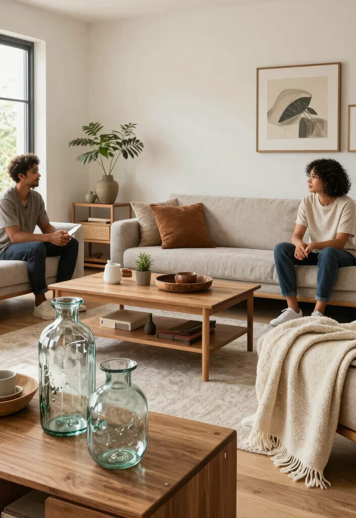 30 Living Room Furniture Ideas to Refresh Your Space in 2025 - 30. Sustainable Accessories 1