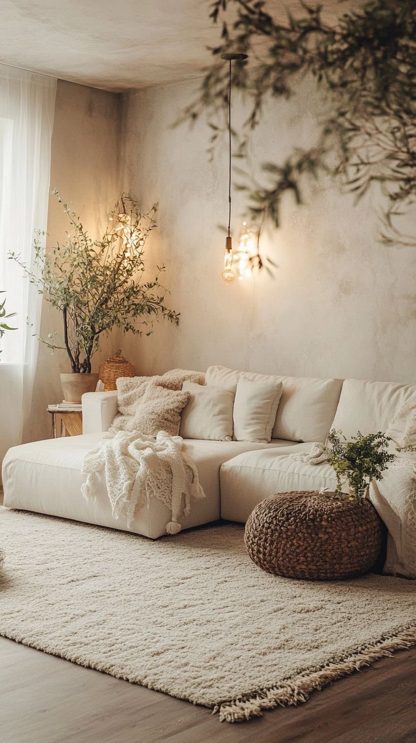 30 Living Room Furniture Ideas to Refresh Your Space in 2025 - 4. Eco-Friendly Textiles 1