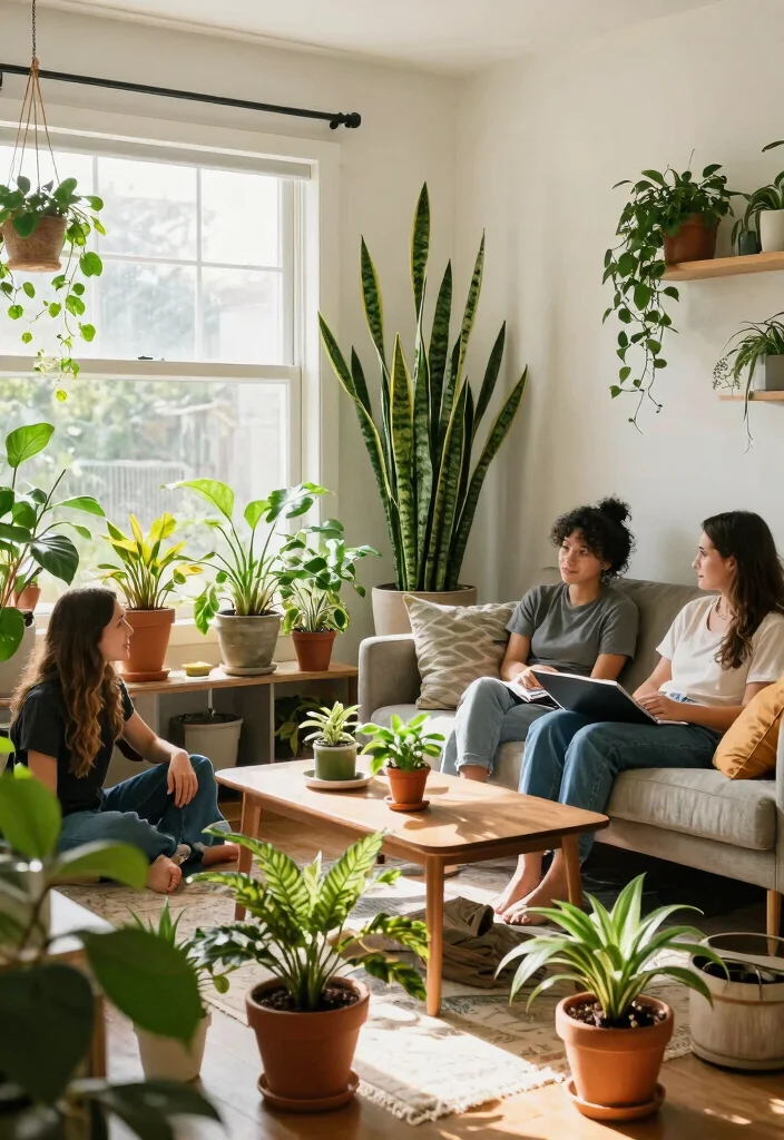 30 Living Room Furniture Ideas to Refresh Your Space in 2025 - 5. Indoor Plants 1