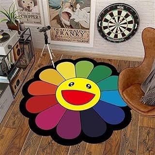 40Inch Takashi Murakami Rug - Flower Design, Soft and Durable Material f...