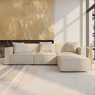 Acanva Luxury Modular Sectional Living Room Sofa Set, Modern Minimalist ...