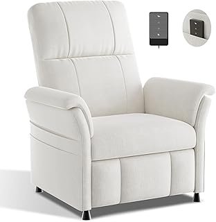 Amada Power Recliner Chair for Adults, Adjustable Modern Chenille Reclin...