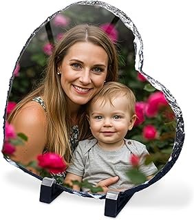 ArtPix 3D Personalized Picture Slate Frame, Customized Photo Print Stone...