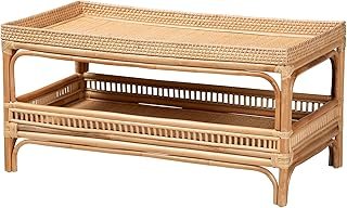 Bali & pari Lombok Modern Bohemian Natural Rattan Coffee Table