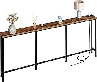 CHOEZON 78.7'' Narrow Console Table with Power Outlet 7.1