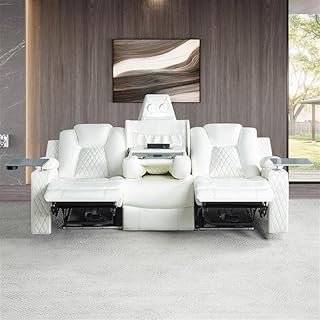 Chicago Home Theater Recliner Chair – Bluetooth Speakers, Wireless Charg...