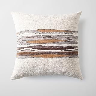 Combos Mid-Century Modern Pillow Cover 20x20 Inch, Pack of 1, Textured L...