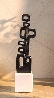Cruiser’s Caché Abstract Geometric Sculpture, Artisan-Made Cast Aluminum...